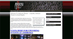 Desktop Screenshot of ambrosiatheater.com