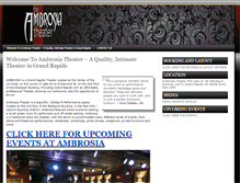 Tablet Screenshot of ambrosiatheater.com